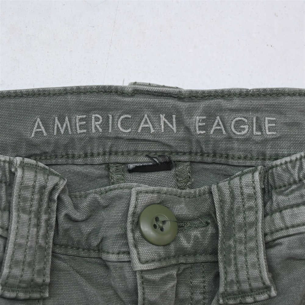 American Eagle Outfitters 000 Green Stretch Tapered Cargo Womens Pants - Picture 6 of 16